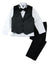 Boys' Black Modern Fit Tuxedo Set without Tail