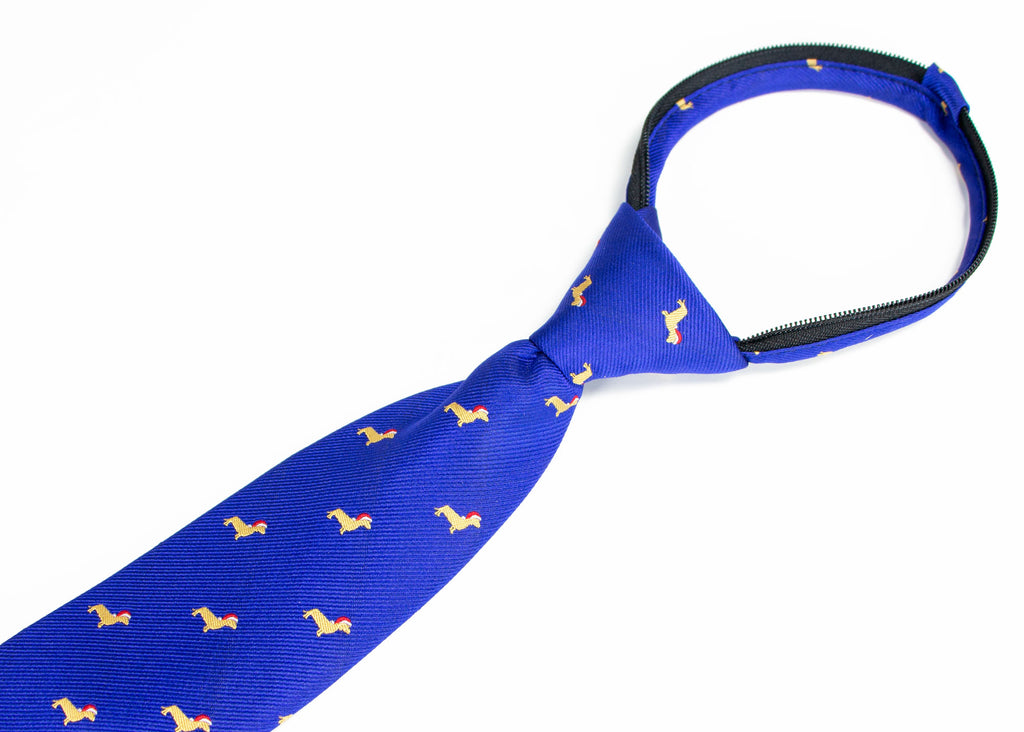 Boys' Microfiber Woven Dachshund Christmas Tie