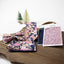 Men's Cotton Floral Print Pocket Square, Quartz (Color F52)