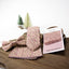 Men's Cotton Printed Floral Skinny Tie, Rose Gold (Color F55)