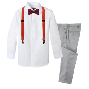 Boys' 4-Piece Customizable Suspenders Outfit - Customer's Product with price 59.95 ID 6Fcc00xhe5ZTs6ilfxOCii7S