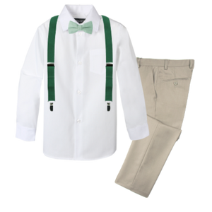 Boys' 4-Piece Customizable Suspenders Outfit - Customer's Product with price 59.95 ID xpxWToiYahksebzv2lfg6KUA