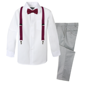 Boys' 4-Piece Customizable Suspenders Outfit - Customer's Product with price 56.95 ID UdnXWiETAqkXm6EdbH8b2-YH