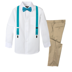 Boys' 4-Piece Customizable Suspenders Outfit - Customer's Product with price 52.95 ID eiUduOQ9TbrCZ6pLKgVOxDMZ