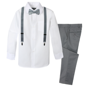 Boys' 4-Piece Customizable Suspenders Outfit - Customer's Product with price 52.95 ID Ty0we3SZPjmc4JVaytDPrkB7
