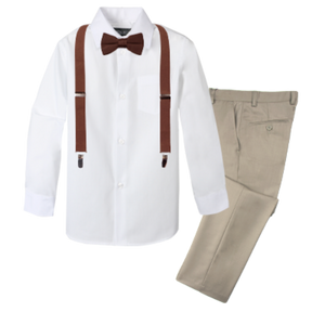 Boys' 4-Piece Customizable Suspenders Outfit - Customer's Product with price 65.95 ID 9s81rDjJ2hMt9SMDdH3mES1I