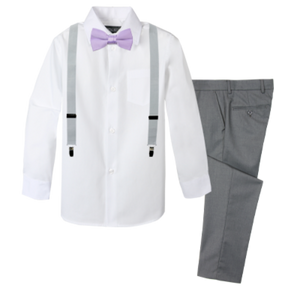 Boys' 4-Piece Customizable Suspenders Outfit - Customer's Product with price 54.95 ID sMWCa-bMN6sBe8JGnAY3Rqh5