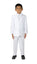 Boys' White Modern Fit Tuxedo Set without Tail