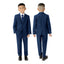 Boys' Blue Modern Fit Suit Set