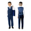 Boys' Blue Modern Fit Suit Set