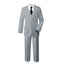 Boys' Grey Modern Fit Suit Set