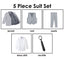 Boys' Grey Modern Fit Suit Set