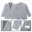 Boys' Grey Modern Fit Suit Set