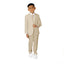 Boys' Light Khaki Modern Fit Suit Set