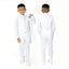 Boys' White Modern Fit Suit Set