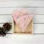 Men's Cotton Floral Bow Tie and Handkerchief Set, Blush Pink (Color F13)