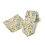 Men's Floral Necktie and Pocket Square Handkerchief Hanky Set, Yellow Blue (Color F63)