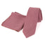 Men's Linen Blend Necktie and Pocket Square Handkerchief Hanky Set