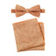 Men's Mottled Linen Bow Tie and Handkerchief