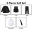 Boys' Black Classic Fit Formal Dress Suit Set