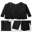 Boys' Black Classic Fit Formal Dress Suit Set