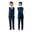 Boys' Blue Classic Fit Formal Dress Suit Set