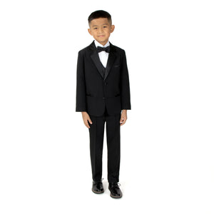 Boys' Black Classic Fit Tuxedo Set Without Tail