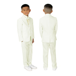 Boys' Ivory Classic Fit Tuxedo Set Without Tail