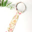 Boys' Cotton Floral Print Zipper Necktie and Pocket Square Set, Peach (Color F25)