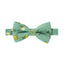 Boys' Cotton Floral Bow Tie, Green Yellow (Color F72)
