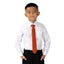 Boys' Linen Blend Zipper Necktie