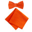 Boys' Linen Blend Bow Tie and Pocket Square Set