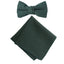 Boys' Linen Blend Bow Tie and Pocket Square Set