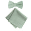 Boys' Linen Blend Bow Tie and Pocket Square Set