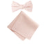 Boys' Linen Blend Bow Tie and Pocket Square Set