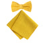 Boys' Linen Blend Bow Tie and Pocket Square Set