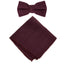 Boys' Linen Blend Bow Tie and Pocket Square Set