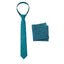 Boys' Mottled Linen Zipper Necktie and Handkerchief Set