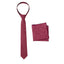 Boys' Mottled Linen Zipper Necktie and Handkerchief Set
