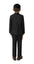 Boys' Black 3-Piece Slim Fit Suit Set