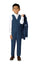 Boys' Blue 3-Piece Slim Fit Suit Set