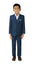 Boys' Blue 3-Piece Slim Fit Suit Set