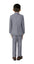 Boys' Gray 3-Piece Slim Fit Suit Set