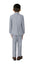 Boys' Light Gray 3-Piece Slim Fit Suit Set