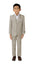 Boys' Tan 3-Piece Slim Fit Suit Set