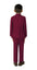 Boys' Burgundy 3-Piece Slim Fit Suit Set