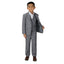 Boys' Grey Three Piece Two-Button Suit Set