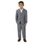 Boys' Grey Three Piece Two-Button Suit Set