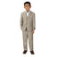 Boys' Tan Three Piece Two-Button Suit Set