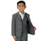 Boys' Charcoal Two Button Blazer